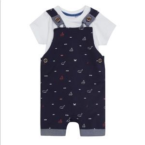 J by Jasper Conran Blue ocean Short Dungarees